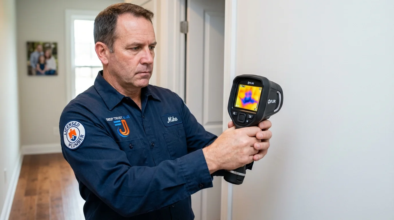 Thermal imaging leak detection by Johns Plumbing LLC in Frederick